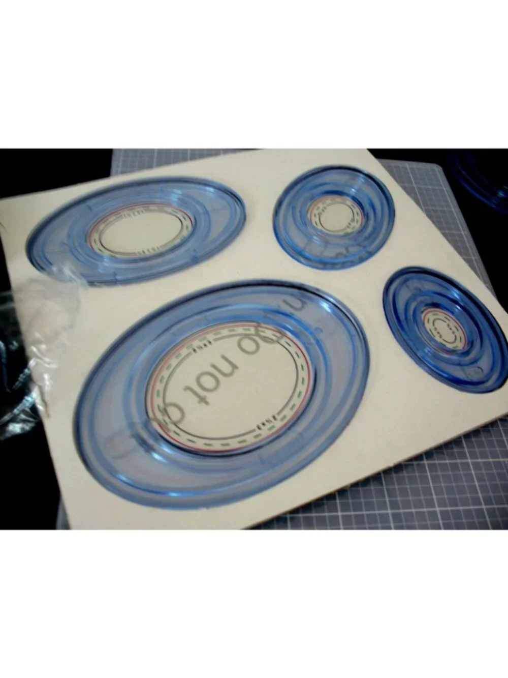 Creative Memories Custom Cutting, mat blades, Ovals, Circles,  Celestial pattern